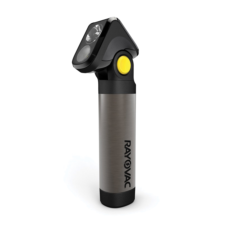Rayovac Workhorse Series WHESFL4AA-B Flashlight, AA Battery, Alkaline Battery, LED Lamp, Auto-Focus, Flood, Spot Beam