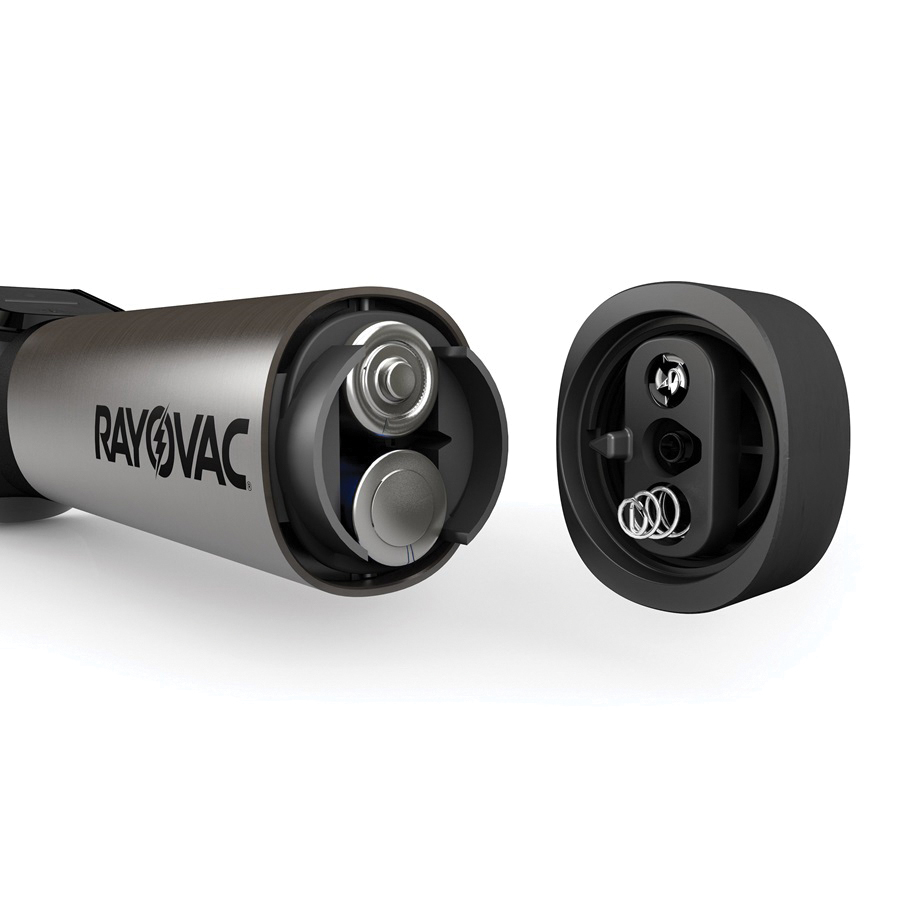 Rayovac Workhorse Series WHESFL4AA-B Flashlight, AA Battery, Alkaline Battery, LED Lamp, Auto-Focus, Flood, Spot Beam
