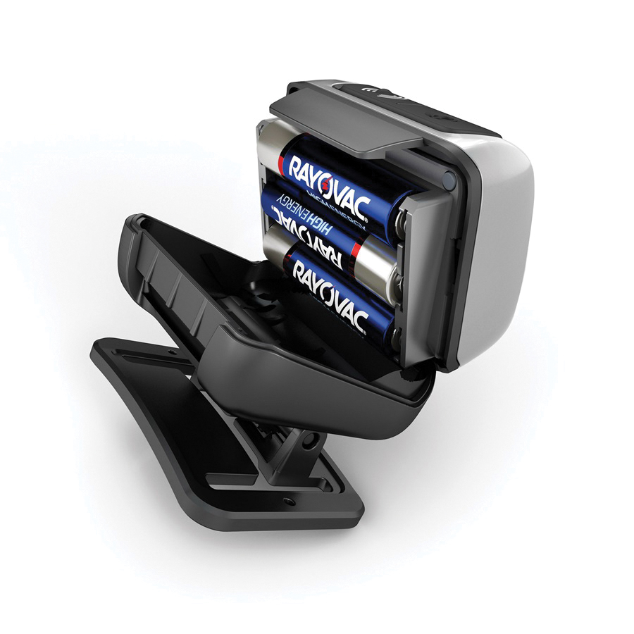 Rayovac Workhorse Series WHESHL3AAA-B Headlight, AAA Battery, Alkaline Battery, LED Lamp, Auto-Focus, Flood, Spot Beam