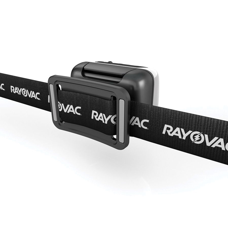 Rayovac Workhorse Series WHESHL3AAA-B Headlight, AAA Battery, Alkaline Battery, LED Lamp, Auto-Focus, Flood, Spot Beam