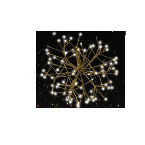 Holiday Bright Lights LED-12SHS-GWWTW Shimmering Sphere, Gold/Warm White, 12 in L, LED