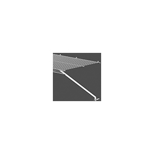 ClosetMaid 5660500 Support Bracket, 20 in L, 2 in H, Steel, Epoxy Coated