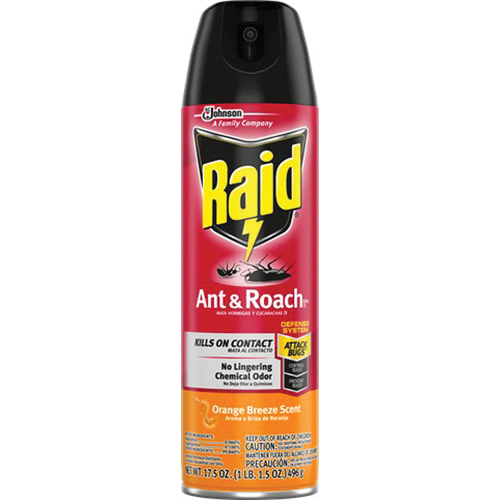 Raid 77533 Ant and Roach Killer, Aerosol, Orange Breeze, 17.5 oz