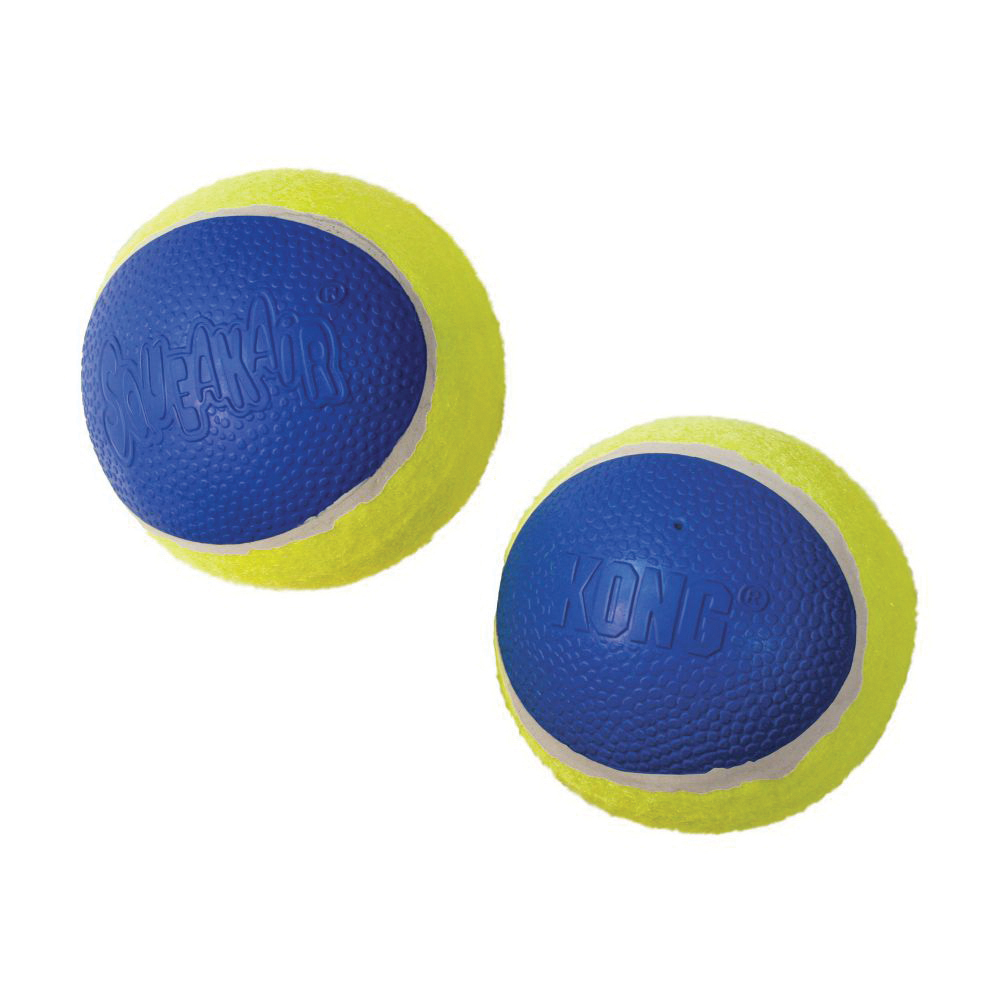 Kong SqueakAir AUT1 Dog Toy, L, Ultra Ball, Tennis, Yellow