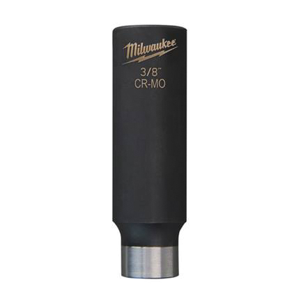 Milwaukee SHOCKWAVE Series 49-66-4424 Deep Well Impact Socket, 3/8 in Socket, 3/8 in Drive, Square Drive, 6-Point