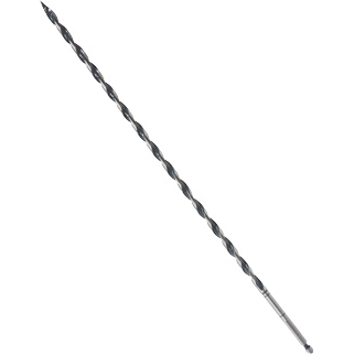 Daredevil NKLT06 Auger Drill Bit, 3/8 in Dia, 17-1/2 in OAL, Open-Faced Flute, 1/4 in Dia Shank, Hex Shank