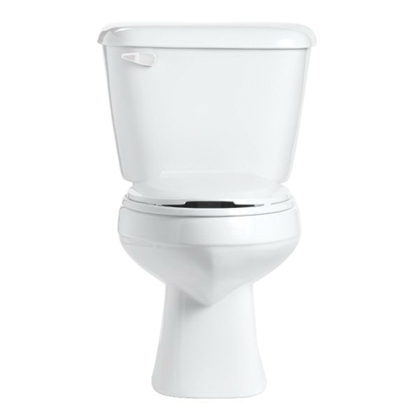 Mansfield Pro-Fit 2 Series 4135CTK Two-Piece Complete Toilet Kit, Elongated Front Bowl, 1.28 gpf Flush, 12 in Rough-In