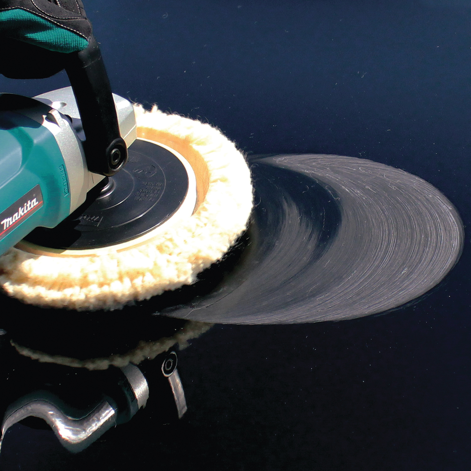 Makita 192629-7 Wool Bonnet, 7 in Dia, Wool - 4