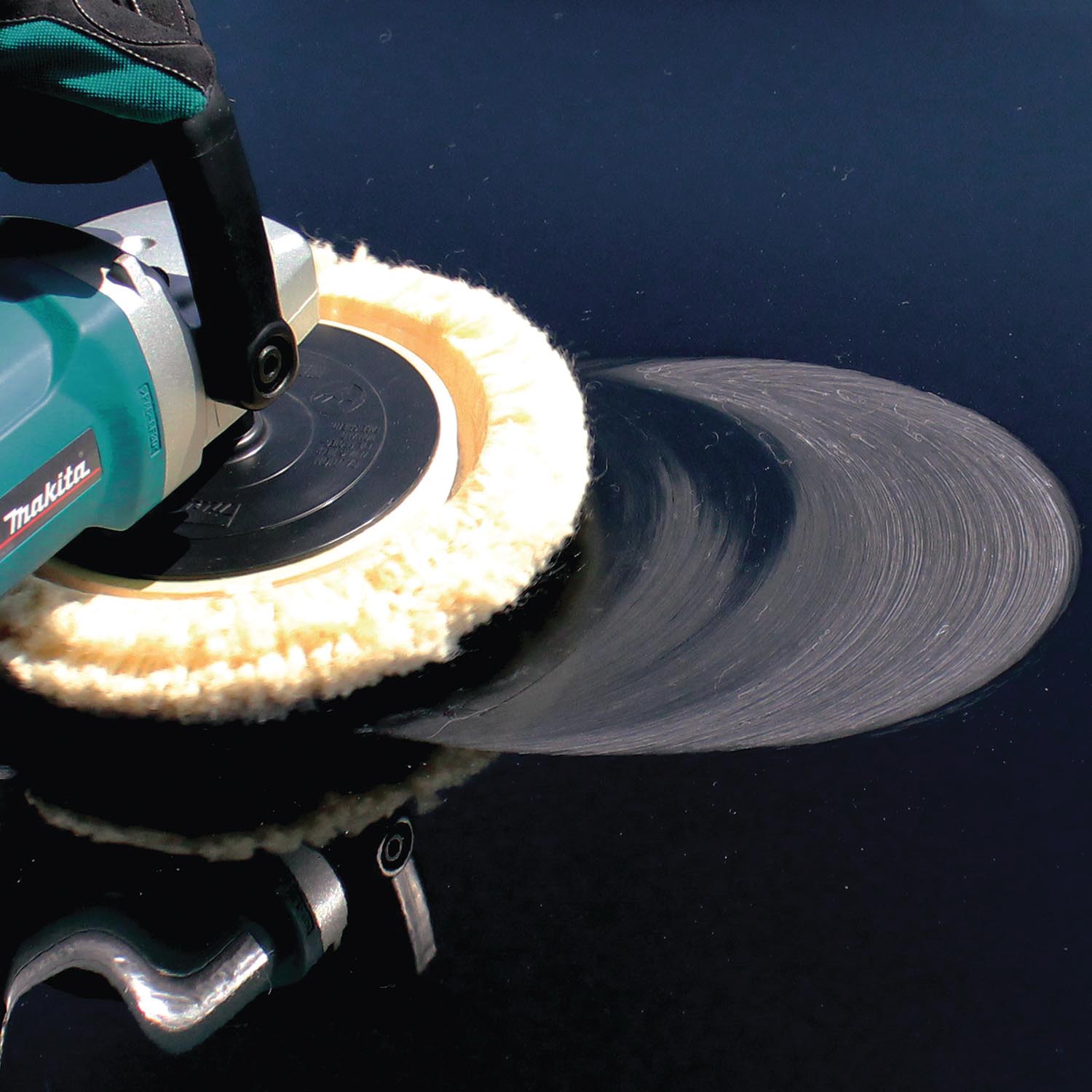 Makita 743052-5 Backing Pad, 7 in Dia, 5/8 in Arbor/Shank, Rubber - 2