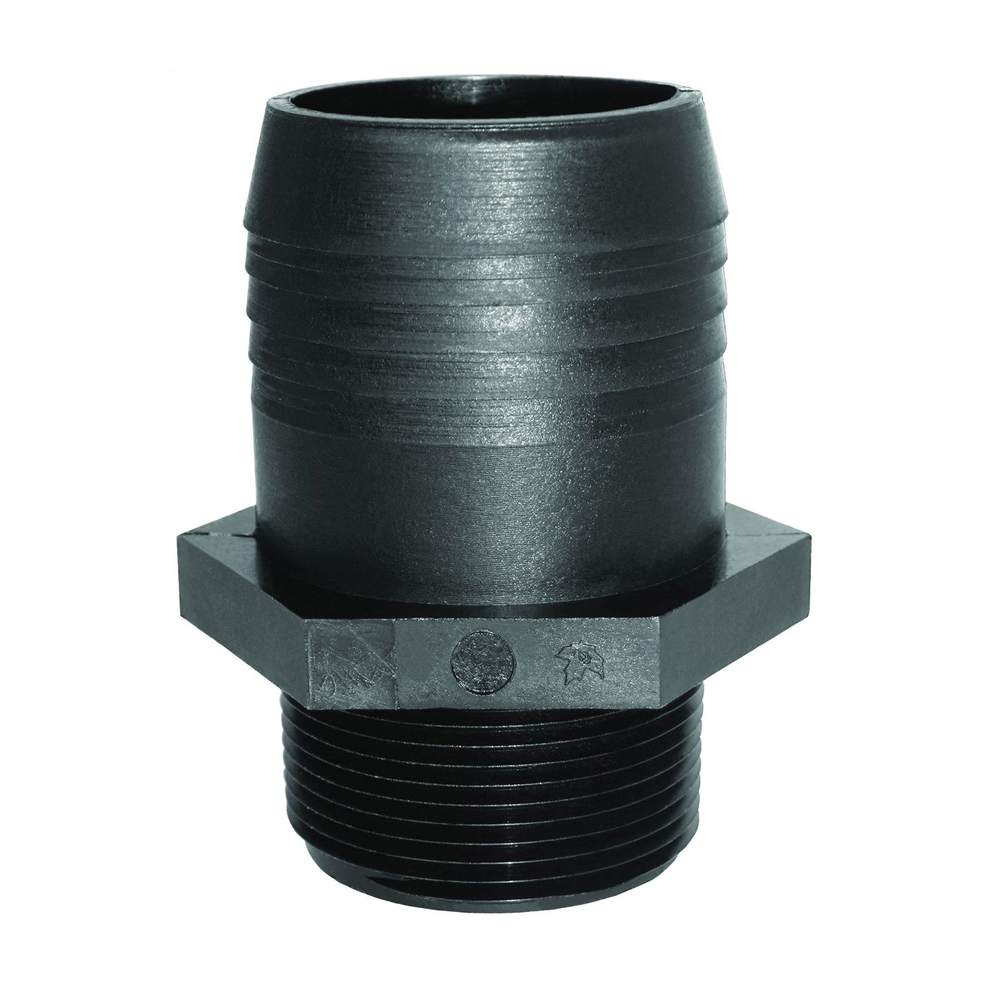 A112P Adapter, 1-1/2 in, MPT x Hose Barb, Polypropylene