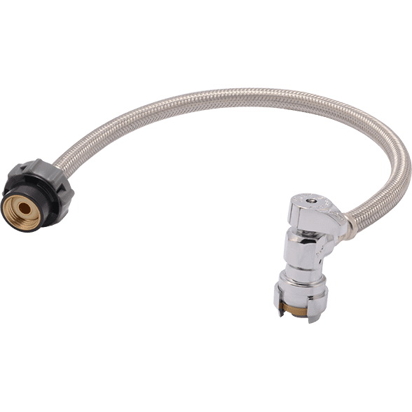 24687 Faucet Connector, Flexible, 1/2 in Inlet, Push-To-Connect Inlet, 1/2 in Outlet, Push Outlet, 30 in L
