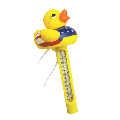 20-206-D US Duck Floating Thermometer, -20 to 110 deg F, Plastic Case