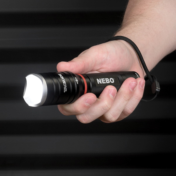 Nebo TAC SLYDE Series 6746 Flashlight, AAA Battery, LED Lamp, 300 Lumens High, 150 Lumens Medium, 30 Lumens Low, Black