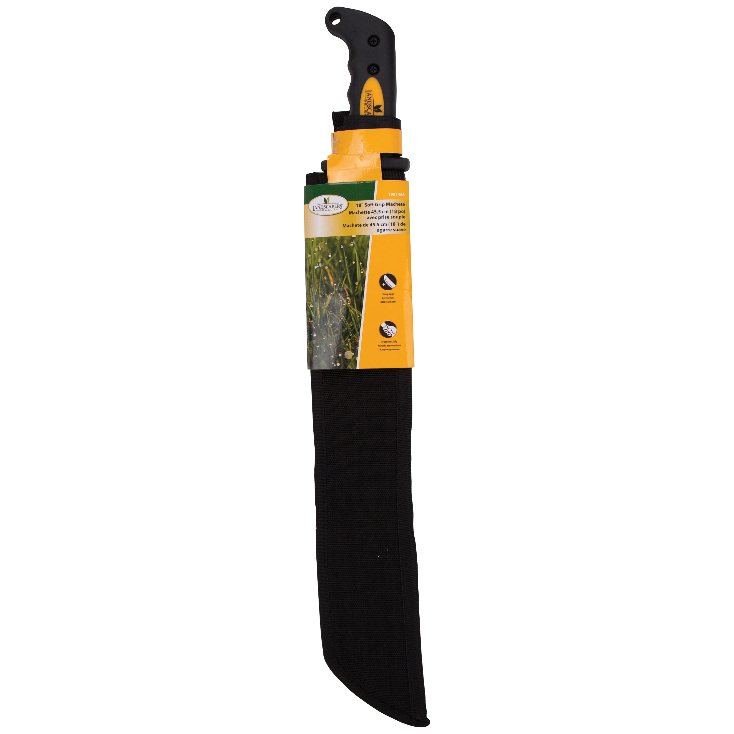 Landscapers Select JLO-006-N3L 18 in Blade, 23-1/2 in OAL, 18 in Blade, High Carbon Steel Blade, Rubber Handle - 2