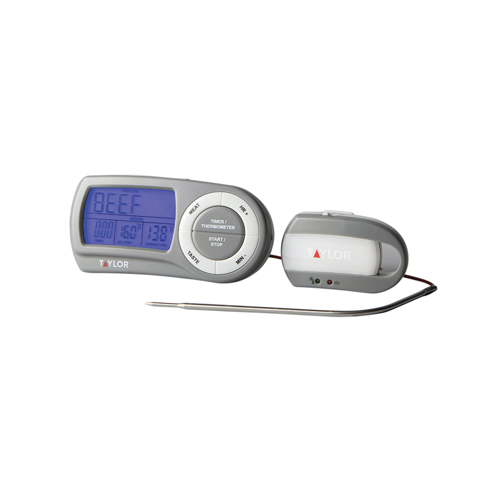 Taylor 1479 Probe Thermometer,-10 to 232 deg C, 39 hr 59 min 59 sec