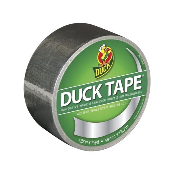 1303158 Duct Tape, 15 yd L, 1.88 in W, Vinyl Backing, Chrome