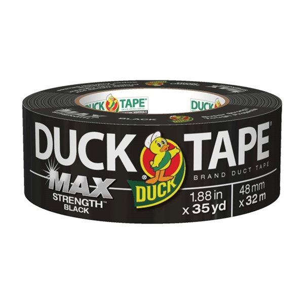 240867 Duct Tape, 35 yd L, 1.88 in W, Black