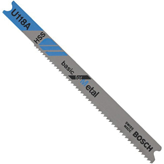 U118A3 Jig Saw Blade, 0.3 in W, 3-1/8 in L, 17, 24 TPI