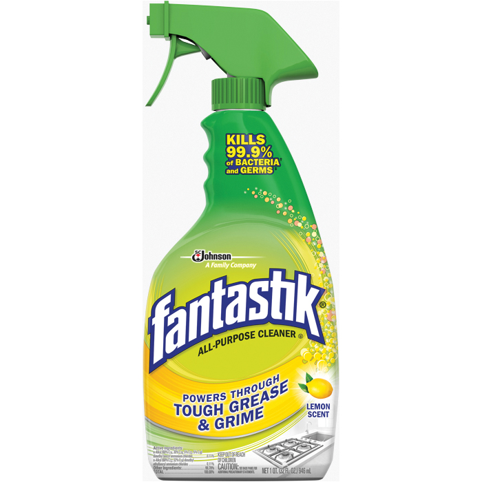 Fantastik 71630 All-Purpose Cleaner, 32 oz, Liquid, Lemon