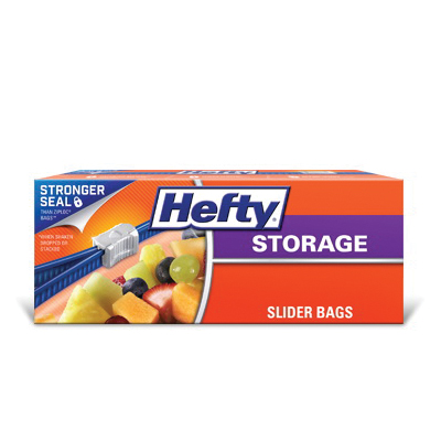Hefty R81416 Slider Storage Bags, 1 gal Capacity