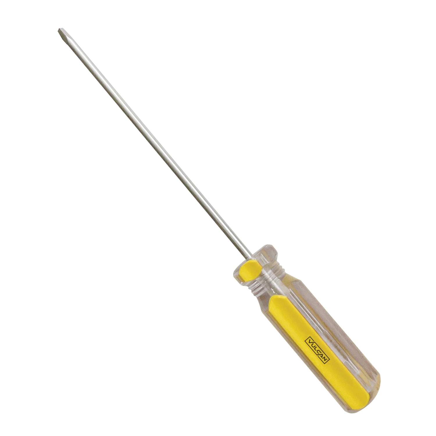 SQ04 Screwdriver, S0 Drive, Square Drive, 6-1/2 in OAL, 4 in L Shank, Plastic Handle, Transparent Handle
