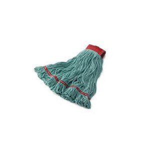 Swinger Loop FGC11306 GR00 Wet Mop Head, 1 in Headband, Cotton/Synthetic, Green