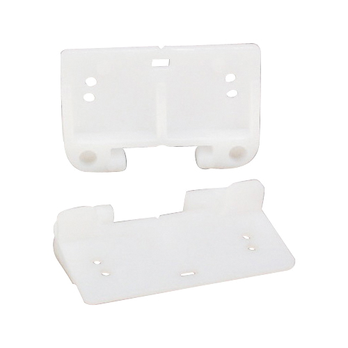 US Hardware WP-8814C Series Drawer Guide, For: 1-5/16 in Track, Plastic, White