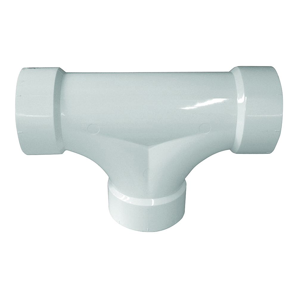 700 Series 71633 Cleanout Tee, 3 in, Hub, PVC, SCH 40 Schedule