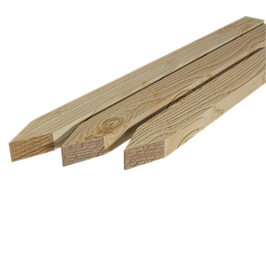 1 x 2 x 18, Southern Pine, Stake, Kiln Dried, Rough Sawn, 12 Pack