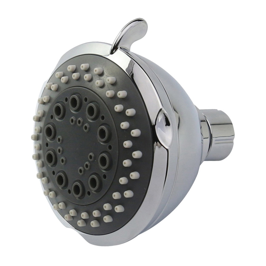 Shower Head TS02213CP, 1.75 (6.6) 80 gpm (L/MIN) psi, 1/2-14 NPT Connection, Threaded, 3-Spray Function, Chrome