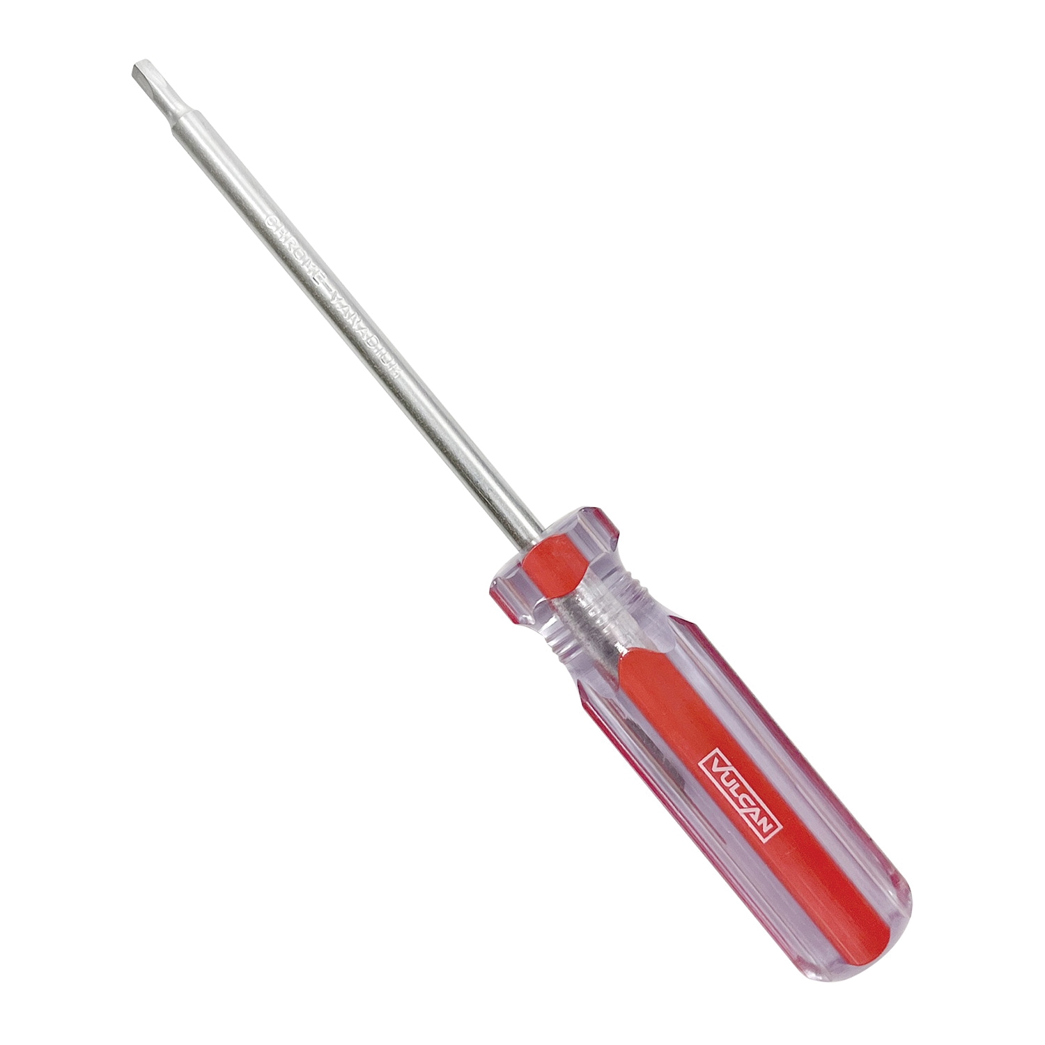Screwdriver, S2 Drive, Square Drive, 7-1/2 in OAL, 4 in L Shank, Plastic Handle