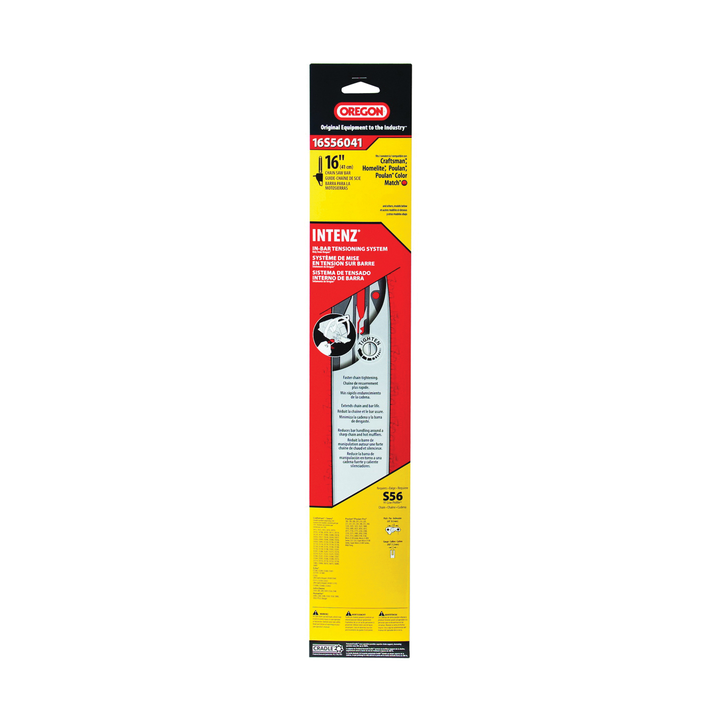 Intenz 16S56041 Chainsaw Bar, 16 in L Bar, For: Many Small to Medium Sized Chainsaws