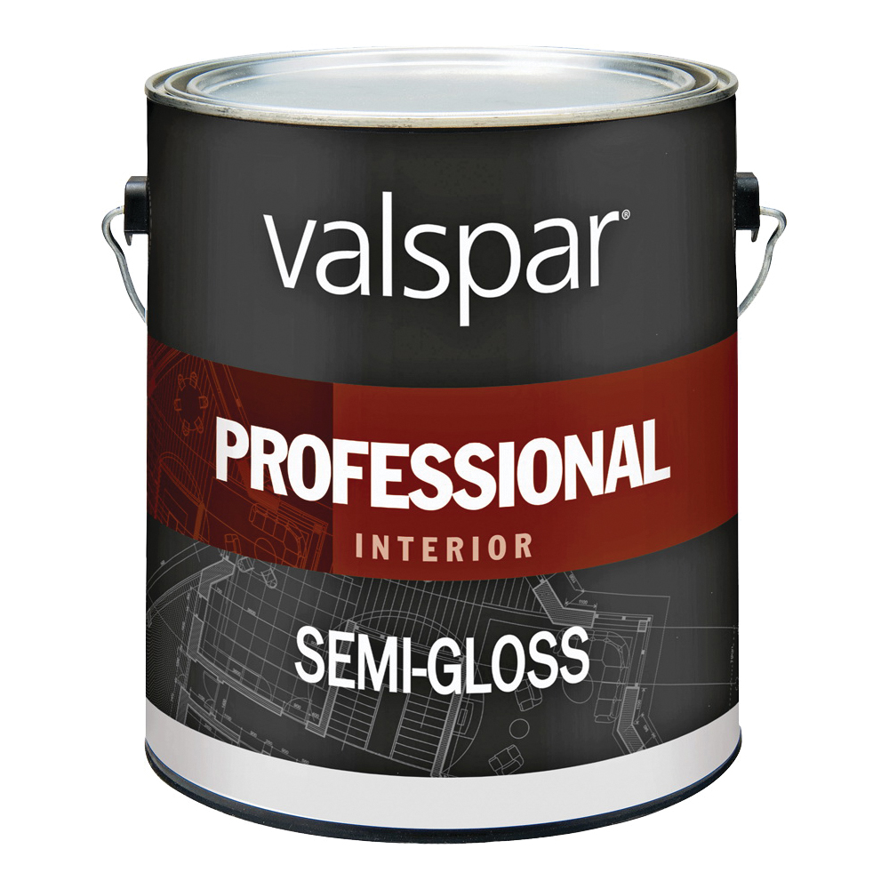 Buy Valspar Value-Plus 457-1GAL Interior Paint, Semi-Gloss Sheen, Dover  White, 1 gal, Can, 400 sq-ft Coverage Area Dover White (Pack of 4)