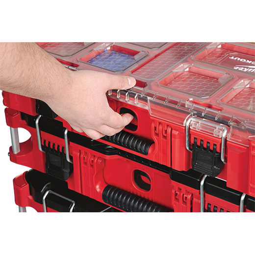 Milwaukee 48-22-8430 Organizer, 75 lb Capacity, 19.76 in L, 15 in W, 4.61 in H, 10 -Compartment, Plastic, Red - 3