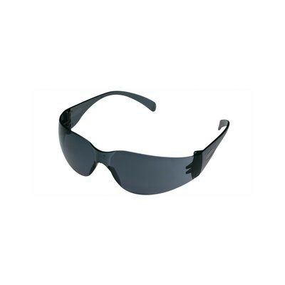 3M 90835-00000B Safety Eyewear, Scratch-Resistant Lens, Polycarbonate Lens, Wraparound Frame, Plastic Frame, Gray Frame