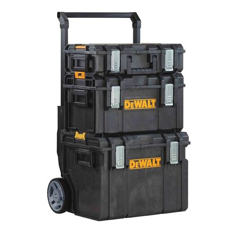 DEWALT ToughSystem Series DWST08250 FG Tool Box, 23-3/8 in L x 18-3/4 in W x 38-7/8 in H Outside