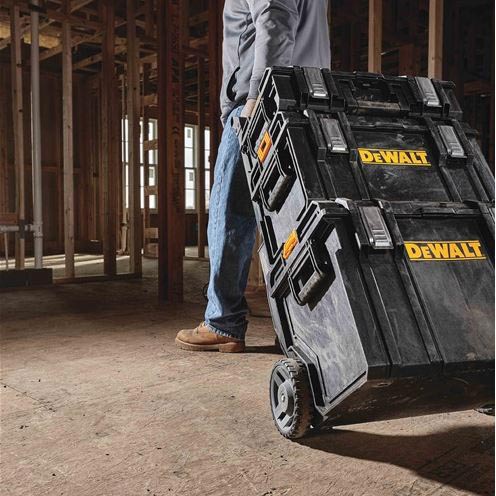 DEWALT ToughSystem Series DWST08250 FG Tool Box, 23-3/8 in L x 18-3/4 in W x 38-7/8 in H Outside