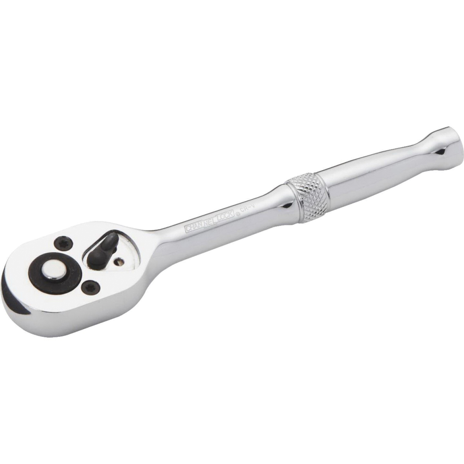 Channellock 332976 Quick Release Ratchet, 1/4 in Drive, 5-5/8 in OAL, Chrome