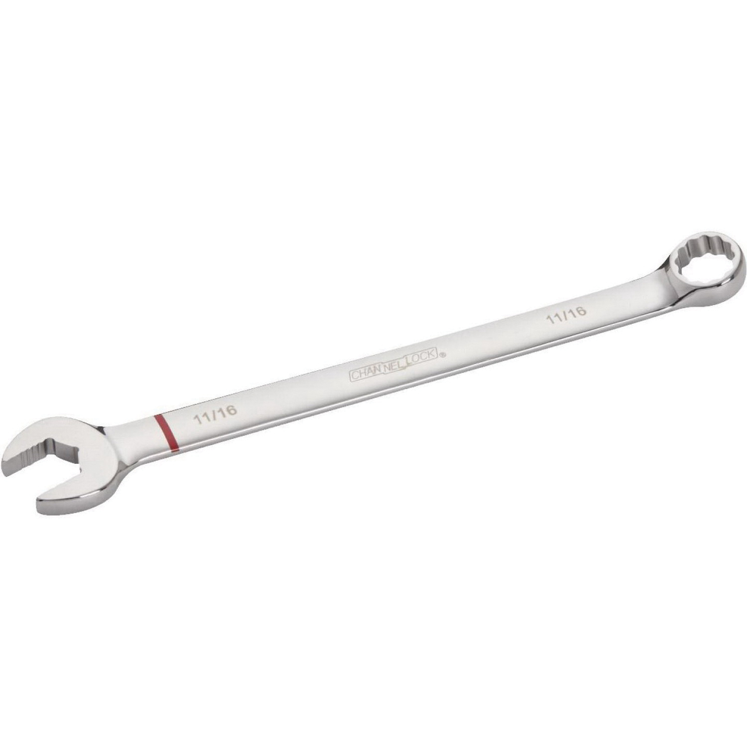 Channellock 308102 Combination Wrench, SAE/Metric, 11/16 in Head, 10-3/4 in L, 12-Point, Vanadium Steel