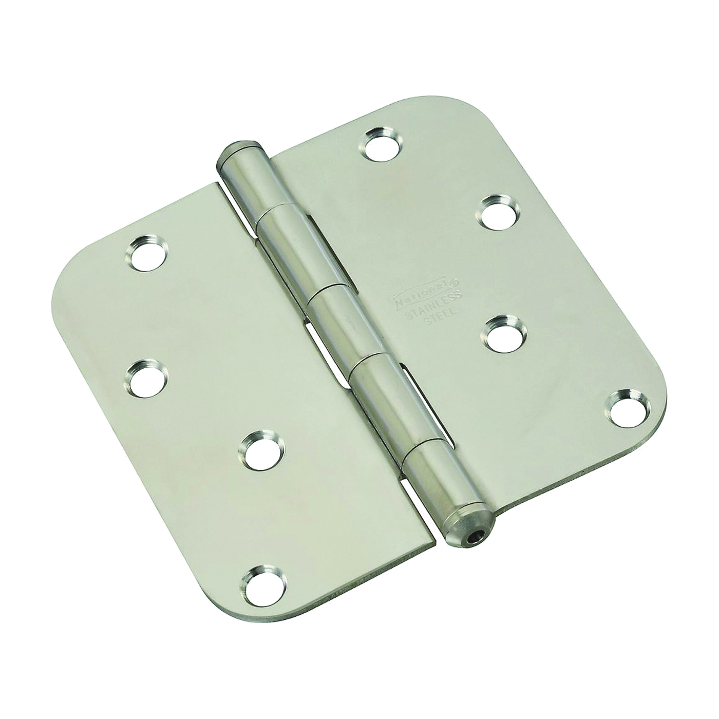 N830-270 Door Hinge, Stainless Steel, Zinc, Non-Rising, Removable Pin, Full-Mortise Mounting, 55 lb
