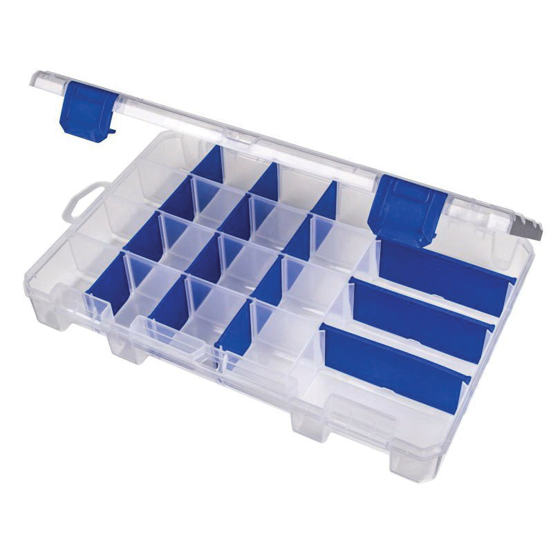 Tuff Tainers 4004 Medium Divided Utility Box, 7-1/4 in W, 1-3/4 in D, 20-Compartment