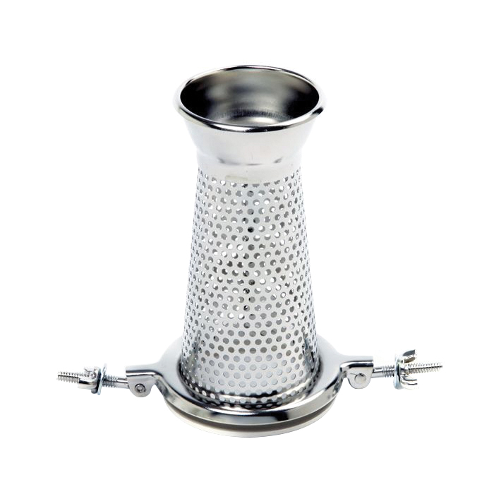 1954 Pumpkin Screen, Steel, Nickel, For: 1951 Sauce Masters