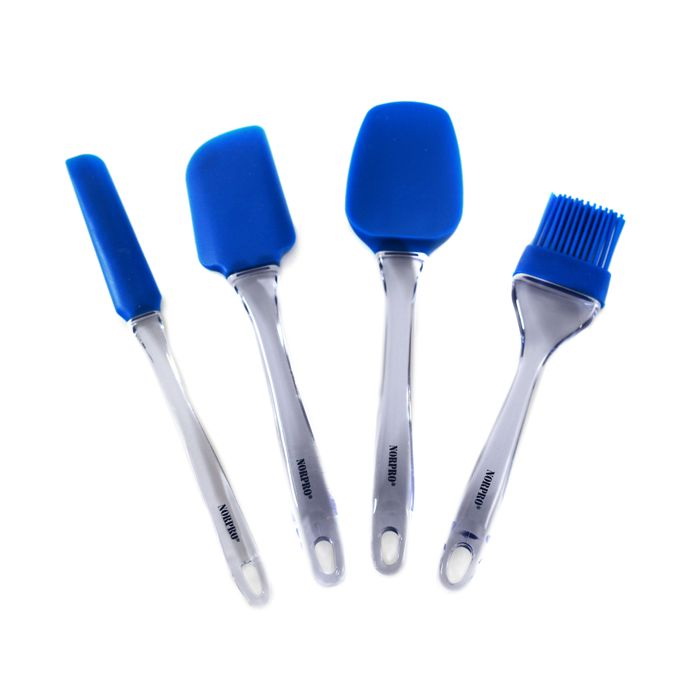 Norpro 3132C Jar Spatula, 10-1/2 in OAL, Silicone Blade