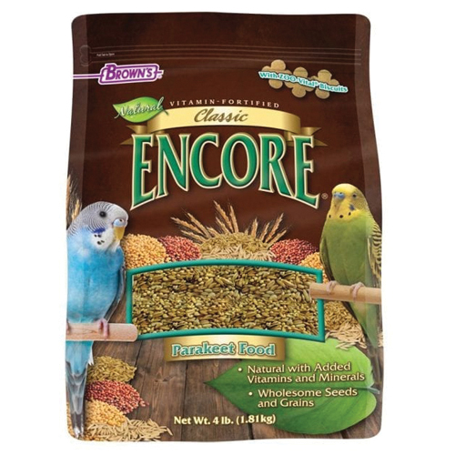 Encore 54026 Parakeet Food, Grain, Natural Flavor, 4 lb - 1