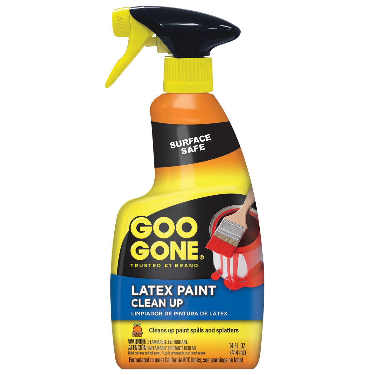 Goo Gone 2179 Latex Paint Clean Up, Gel, Citrus, Clear, 14 oz - 1