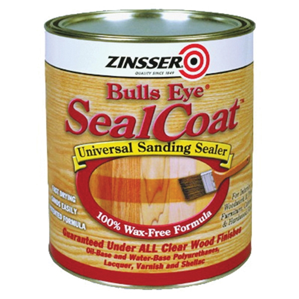 Zinsser 00854 Sanding Sealer, Amber, Liquid, 1 qt, Can - 1