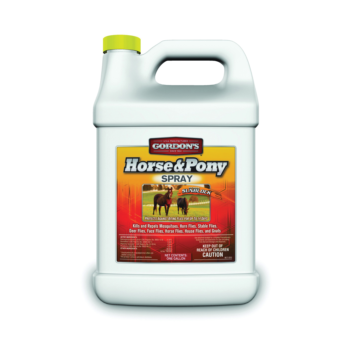 9671072 Horse and Pony Insect Spray, Liquid, Amber, Perfumed, 1 gal