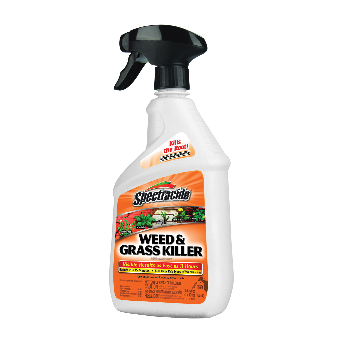 HG-96428 Weed and Grass Killer, Liquid, Amber, 32 oz Bottle