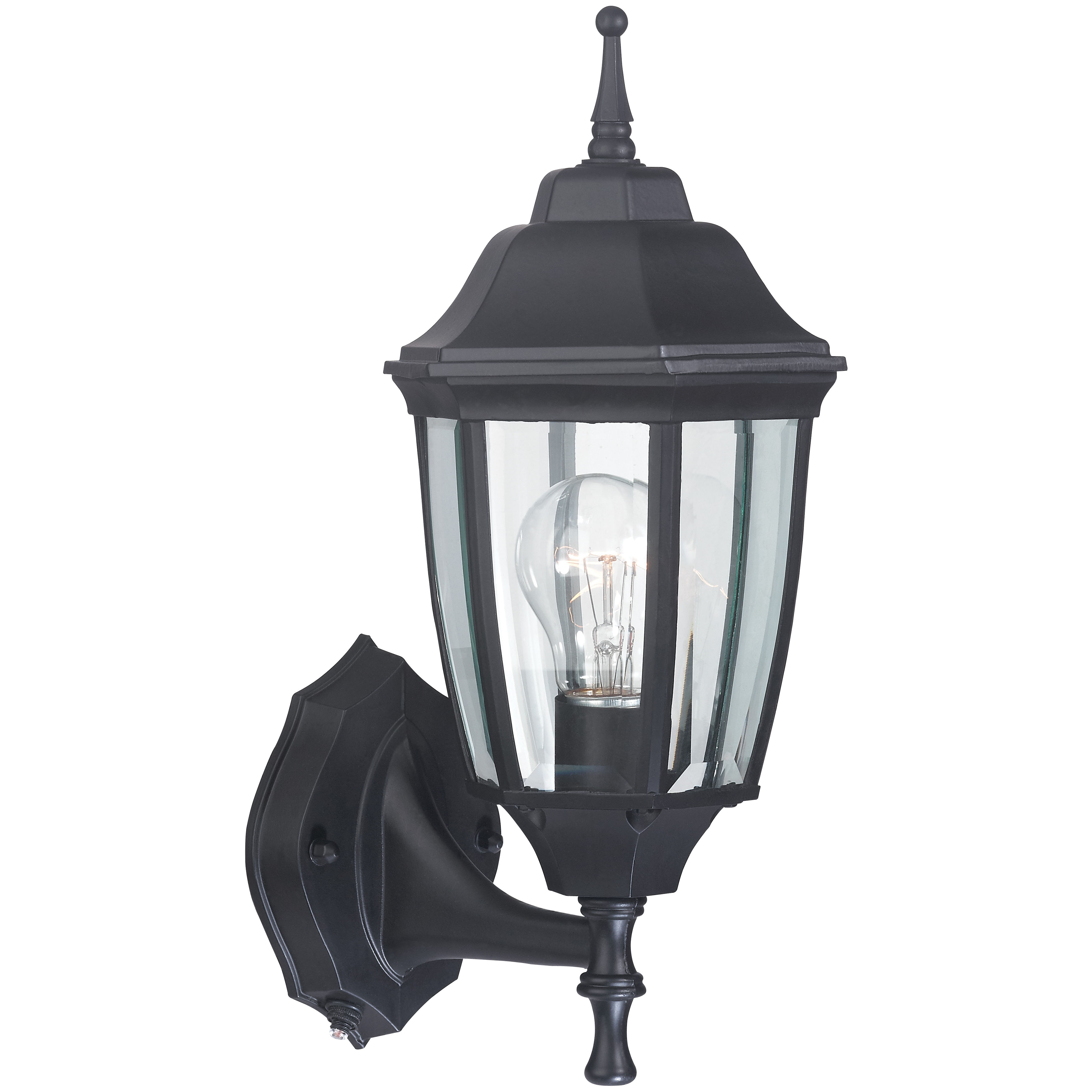 DTDB Dusk/Dawn Lantern, 60 W, Medium Base Bulb or CFL Bulb(Sold Separately) Lamp, Aluminum Fixture