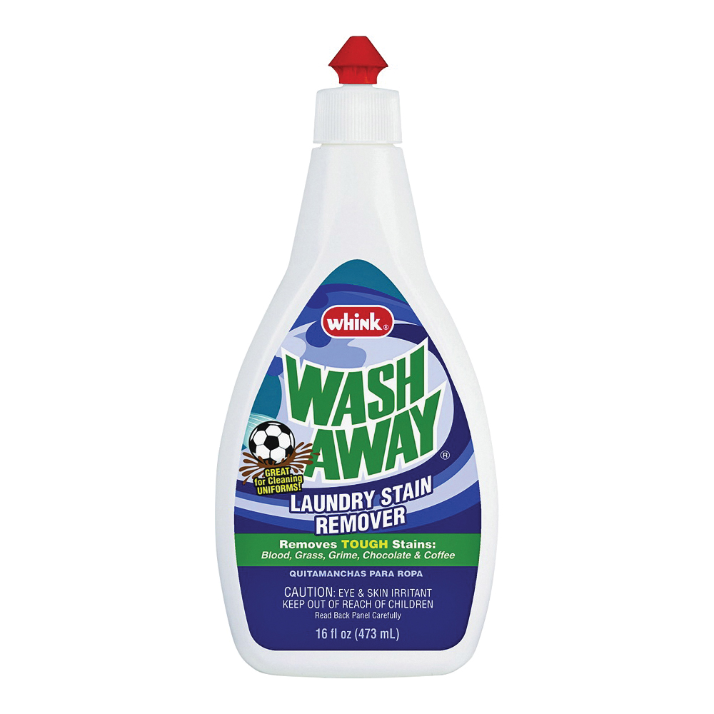 Whink Wash Away 18261 Stain Remover, 16 oz Bottle, Liquid
